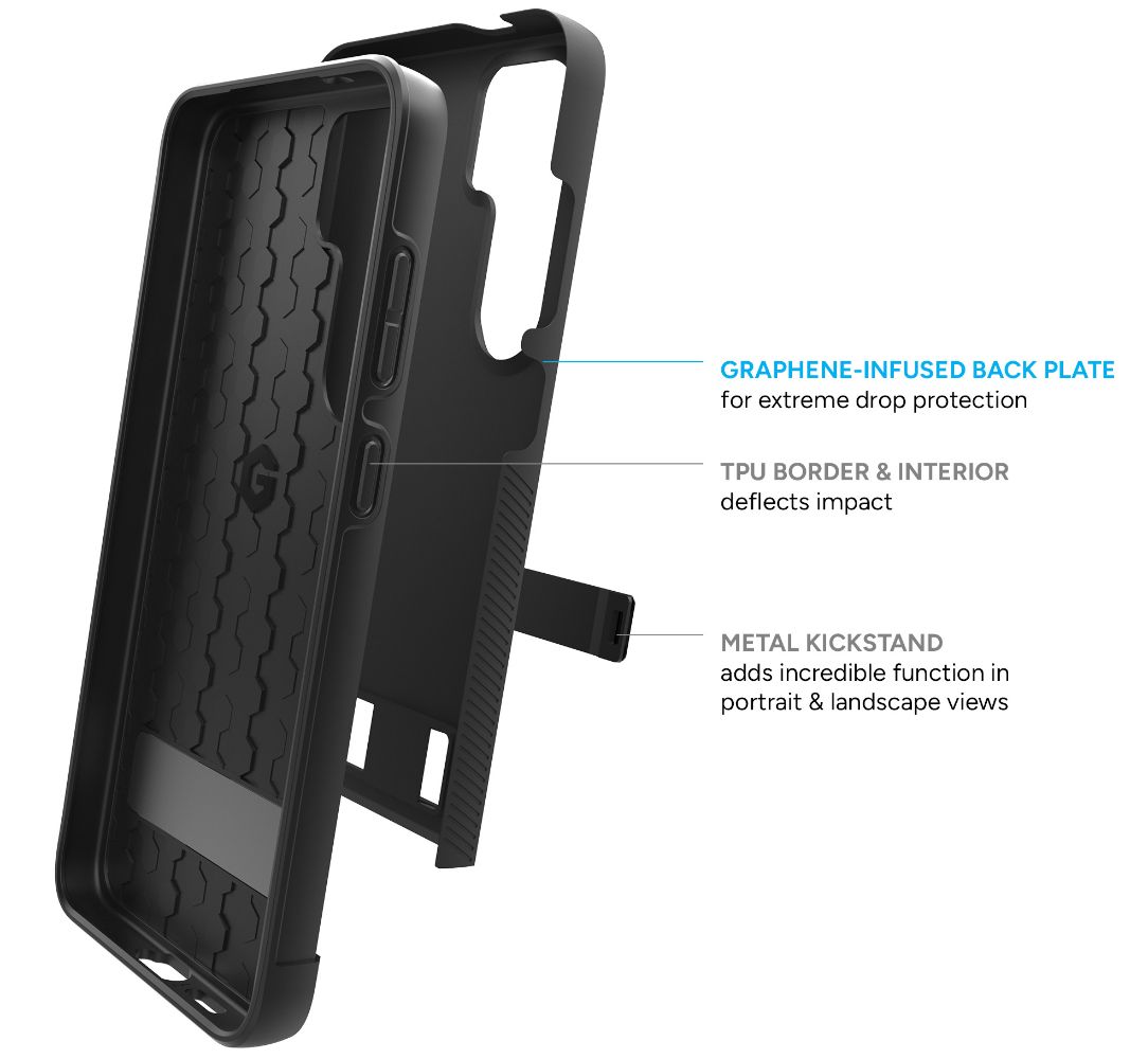 ZAGG Denali Phone Case with Stand for Samsung Galaxy S24+ - Reebelo US