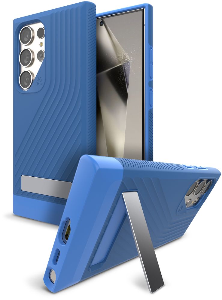 ZAGG Denali Phone Case with Stand for Samsung Galaxy S24 Ultra - Cobalt Blue - Brand New