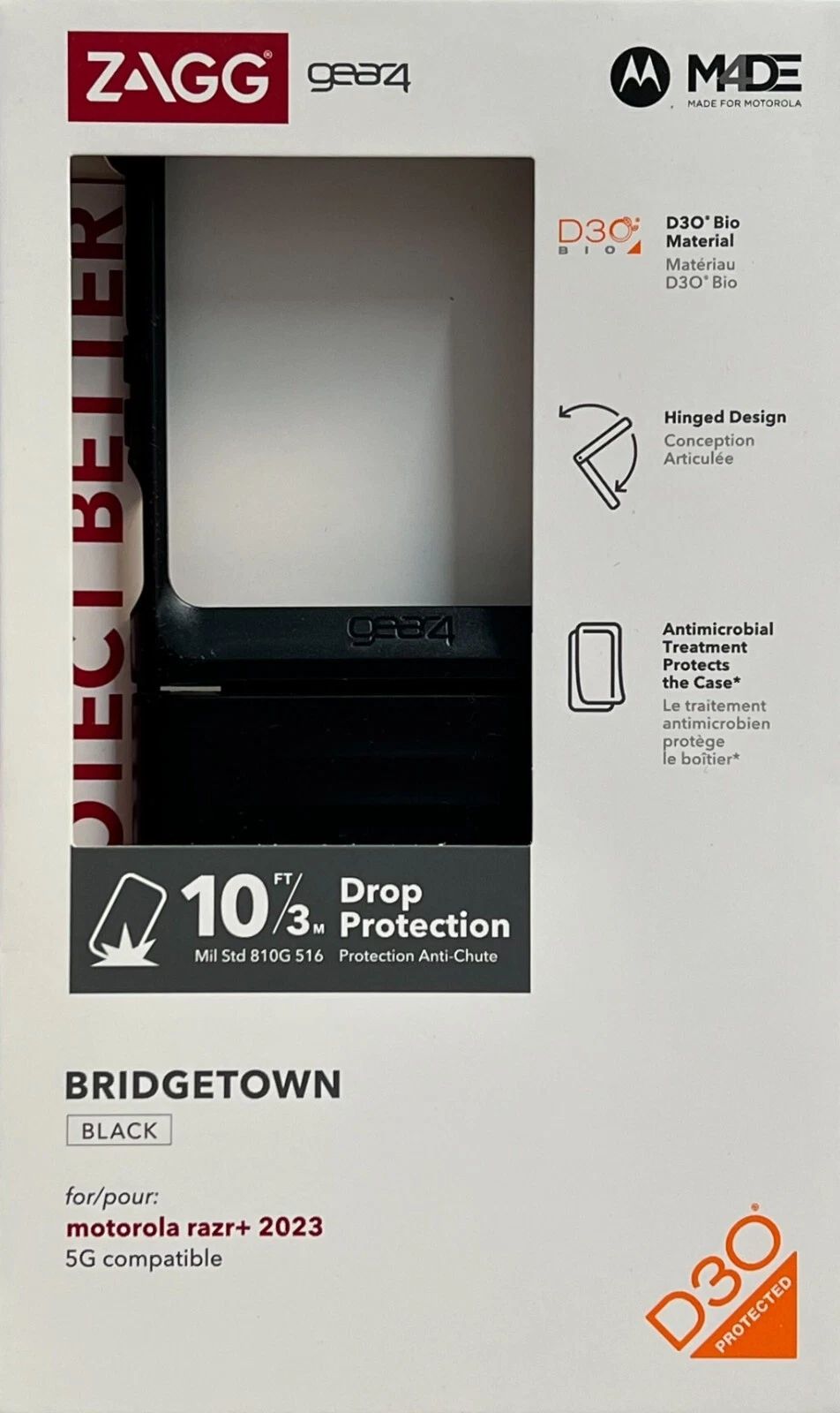 Refurbished Zagg Gear4 Bridgetown Phone Case for Motorola Razr+ 5G (2023) - Reebelo US