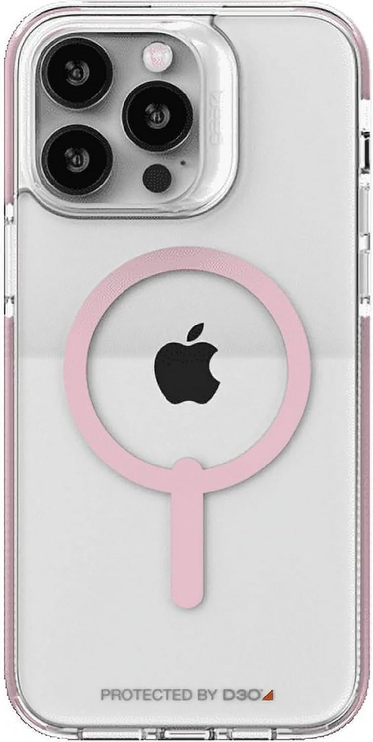 Zagg Gear4 Piccadilly Snap Phone Case with Magsafe for iPhone 14 Pro Max - Clear/Pink