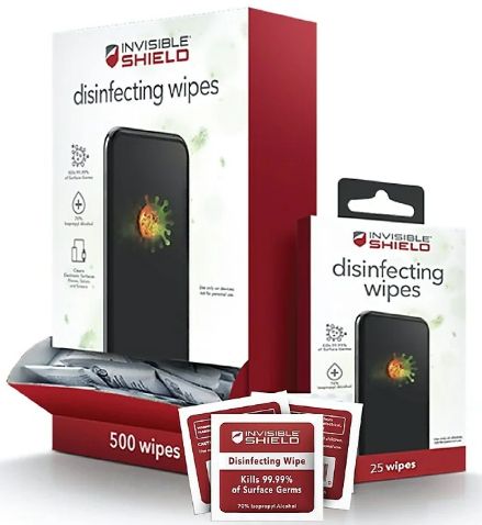 Zagg Invisible Shield Disinfecting Wipes Pack (25 Wipes) - Reebelo US