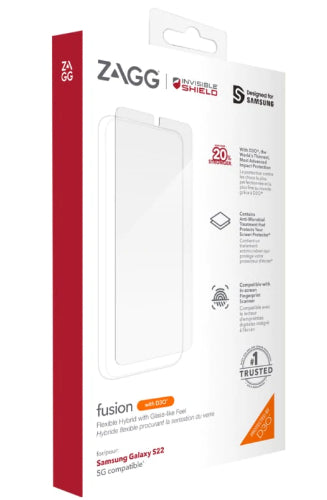 Refurbished Zagg InvisibleShield Fusion with D3O Screen Protector for Galaxy S22 - Reebelo US