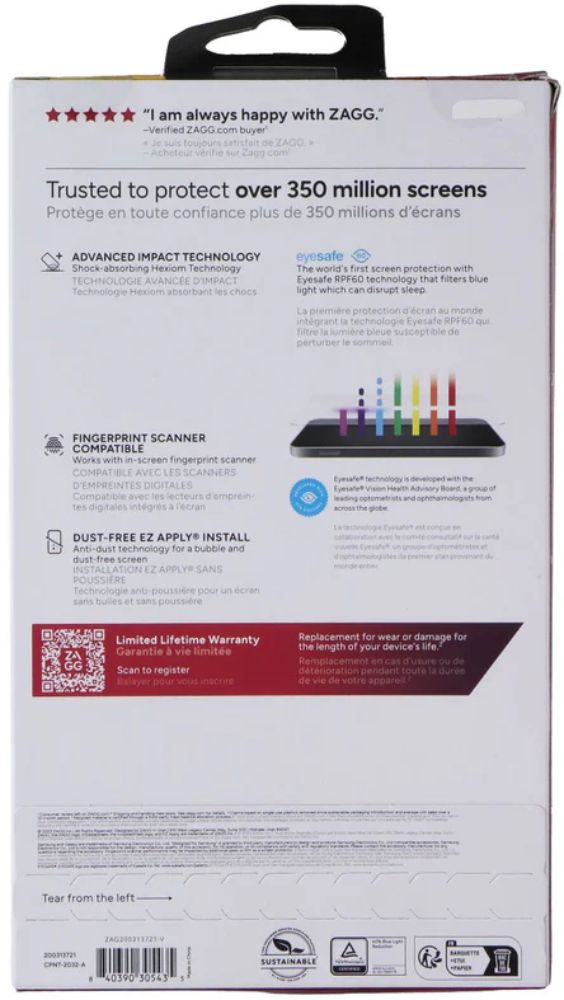 ZAGG Invisible Shield Fusion XTR3 Screen Protector for Samsung Galaxy S24+ - Reebelo US