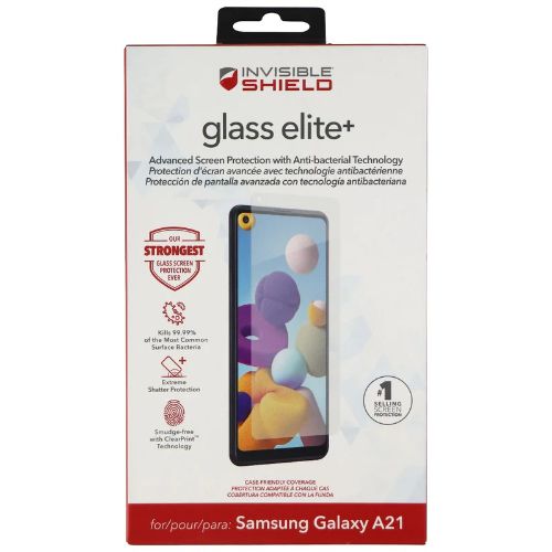 Zagg Invisible Shield Glass Elite+ Screen Protector for Galaxy A21