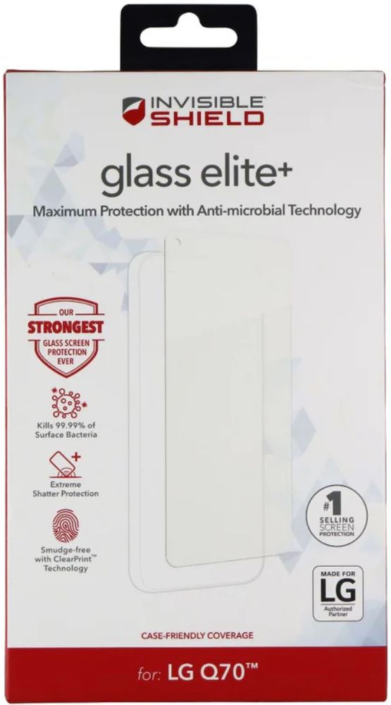 ZAGG Invisible Shield Glass Elite+ Screen Protector for LG Q70 - Clear