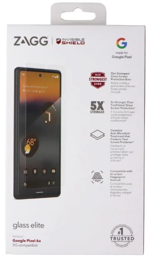 Zagg InvisibleShield Glass Elite Screen Protector for Google Pixel 6a - Clear