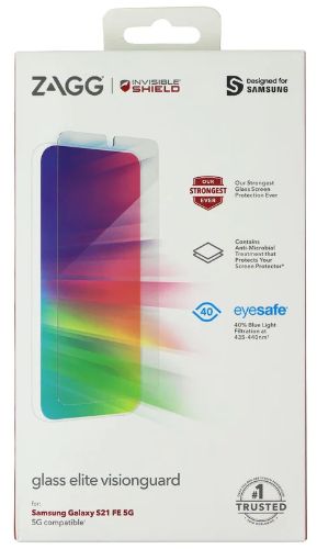 Zagg InvisibleShield Glass Elite Visionguard Screen for Galaxy S21 FE (5G) - Reebelo US