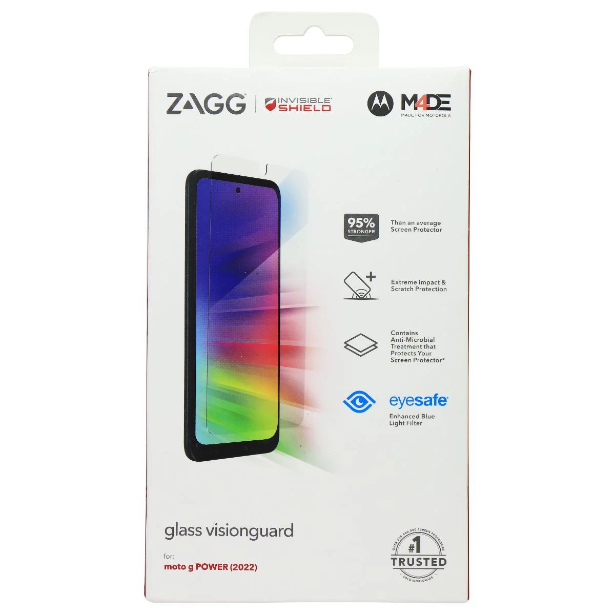 ZAGG InvisibleShield Glass Visionguard Screen Protector for Moto G Power (2022) - Reebelo US