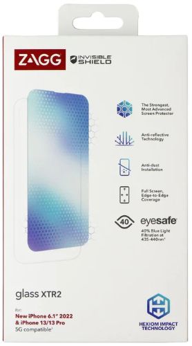 Zagg InvisibleShield Glass XTR2 Screen Protector for iPhone 14 / 13 / 13 Pro - Reebelo US