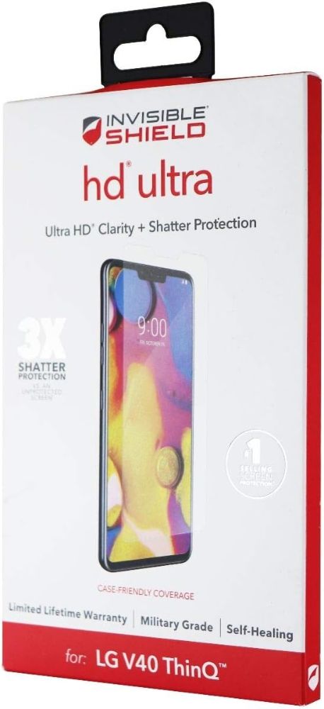ZAGG Invisible Shield HD Ultra Clarity Screen Protector for LG V40 ThinQ - Reebelo US