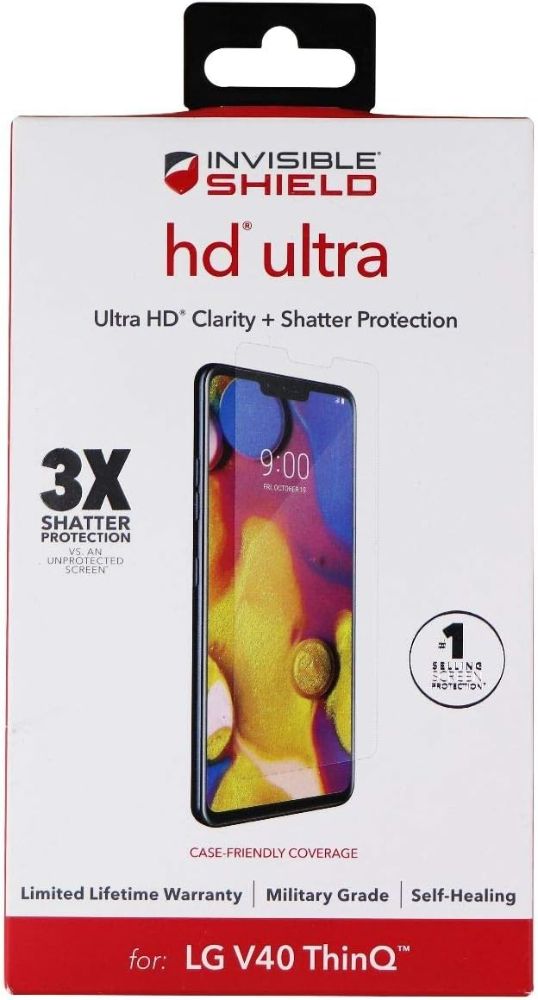 ZAGG Invisible Shield HD Ultra Clarity Screen Protector for LG V40 ThinQ - Reebelo US