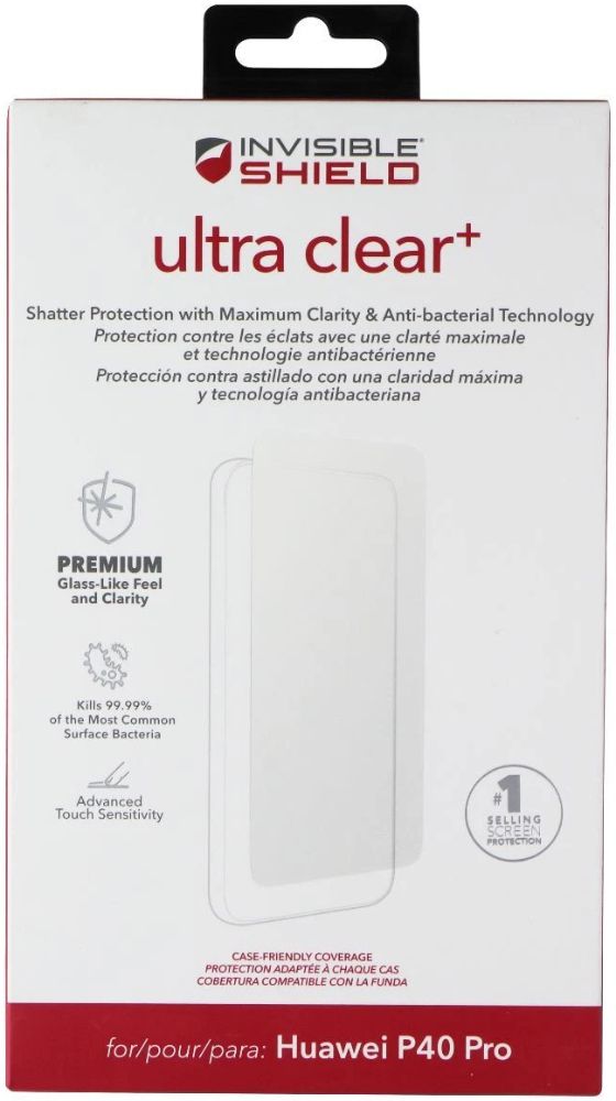 ZAGG InvisibleShield Ultra Clear+ Screen Protector for Huawei P40 Pro - Reebelo US