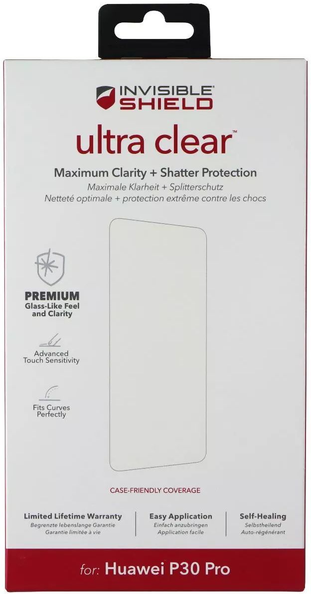 Zagg InvisibleShield Ultra Clear Screen Protector for Huawei P30 Pro - Reebelo US