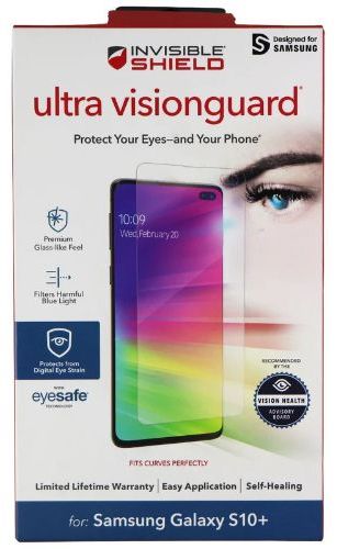 Zagg Invisible Shield Ultra VisionGuard Screen Protector for Galaxy S10+ - Clear
