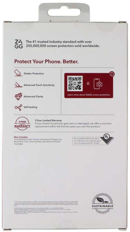 Zagg Screen Guard Screen Protector for Oppo Find X5 Pro 5G - Reebelo US