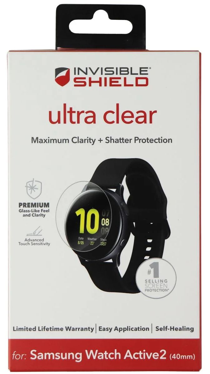 Zagg Ultra Clear Screen Protector for Samsung Watch Active2 (40mm) - Clear