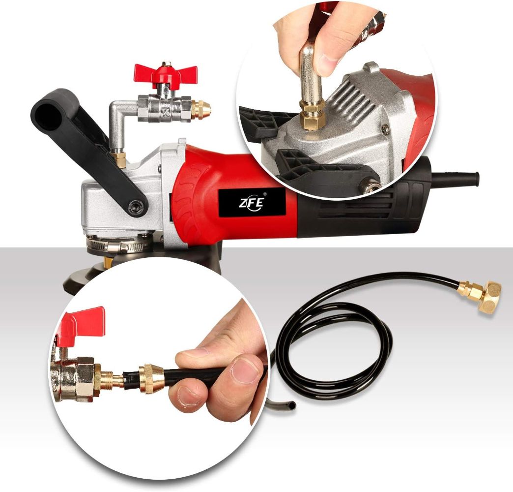 Refurbished ZFE 800W/110V Variable Speed 4'' Wet Polisher / Grinder & Granite Stones - Reebelo US