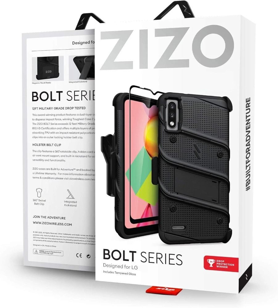 ZIZO BOLT Series Phone Case and Holster for LG Fortune 4 / LG K22 - Reebelo US