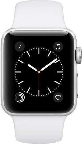 Apple Watch Series 2 - 8GB - 38mm - Silver Aluminum Case with White Rubber Sport Band