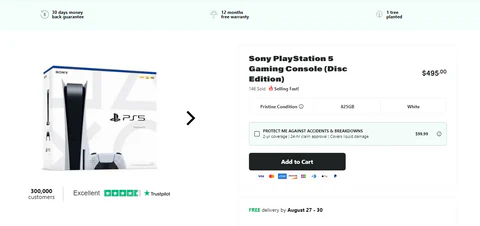 ReebeloCare for refurbished playstation 5