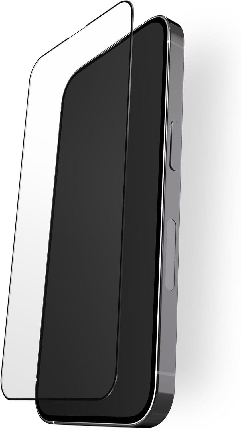 BodyGuardz Pure 3 Edge Glass Screen Protector for iPhone 15/15 Pro