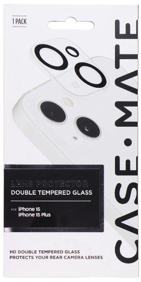 Case-Mate Lens Protector Double Tempered Glass for Apple iPhone 15 / iPhone 15 Plus
