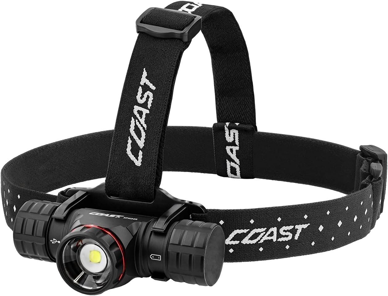 Coast XPH34R USB-C Rechargeable LED Headlamp Twist Focus Pure Beam