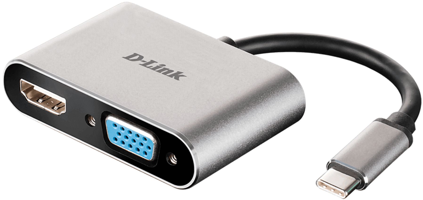 D-Link DUB-V210-US USB C to HDMI with VGA Adapter Cable