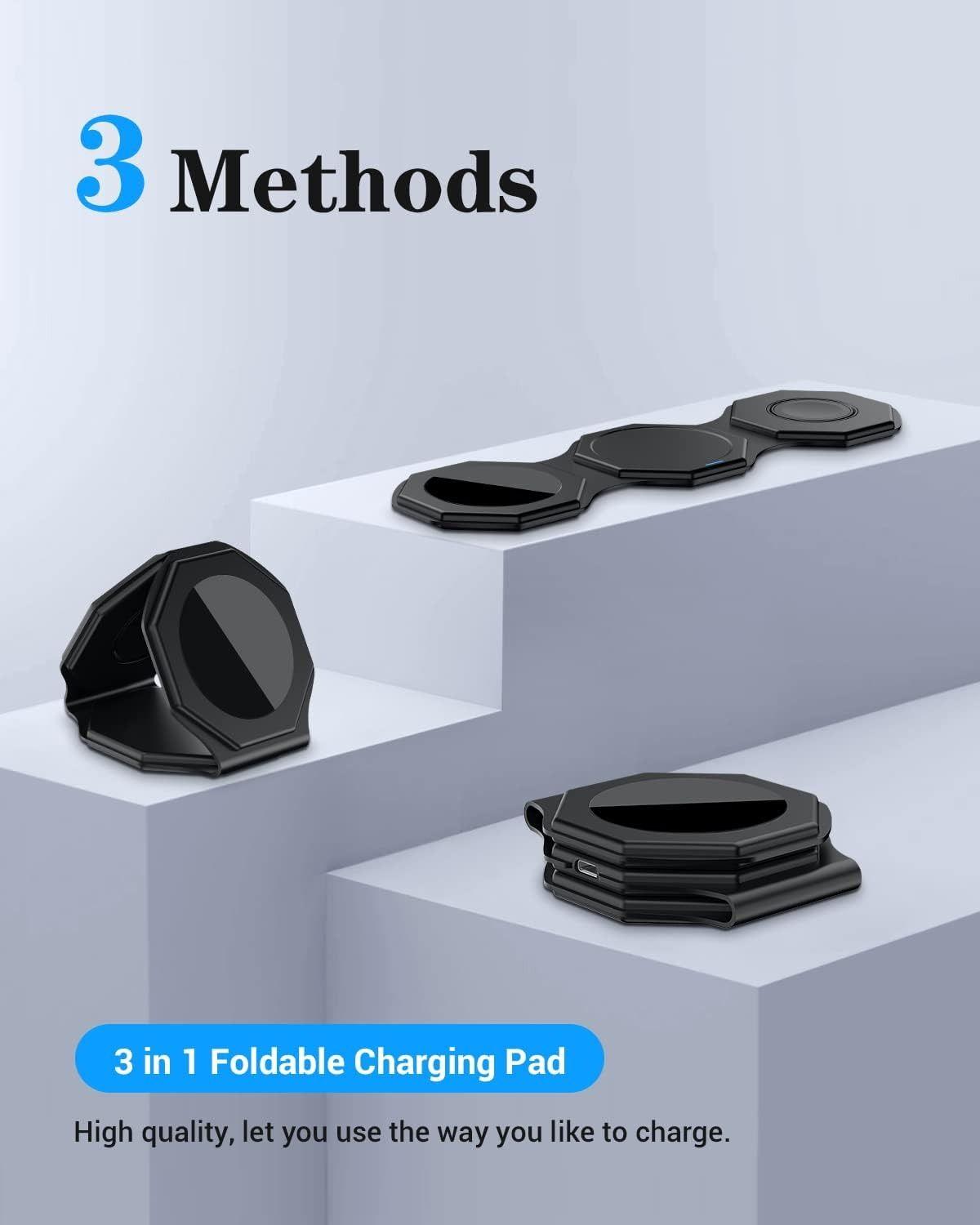 Refurbished Impuvers 3-in-1 Magnetic Foldable Wireless Charging Station - Reebelo US