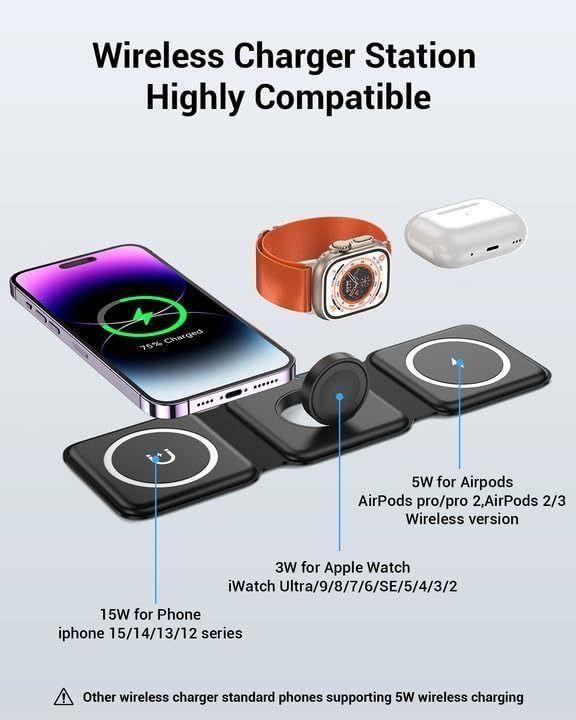 Refurbished Impuvers 3-in-1 Wireless Charger - Reebelo US