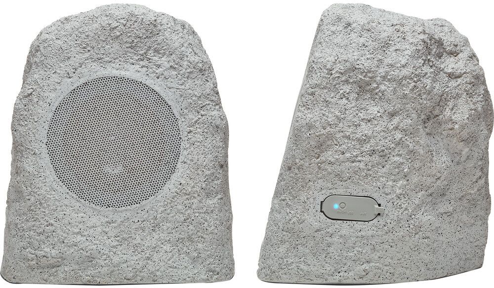 ION Audio Glow Rocker Pair Rechargeable Outdoor Bluetooth-Enabled Speakers with Stereo-Link