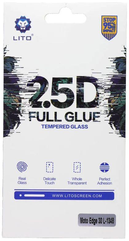 LITO 2.5D Full Glue Tempered Glass Screen Protector for Motorola Moto Edge 30