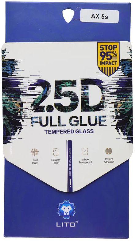 LITO 2.5D Full Glue Tempered Glass Screen Protector for Oppo AX5s