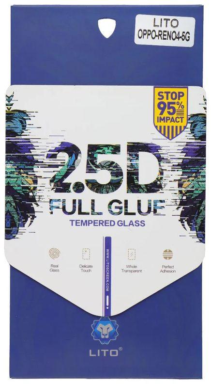 LITO 2.5D Full Glue Tempered Glass Screen Protector for Oppo Reno4 5G