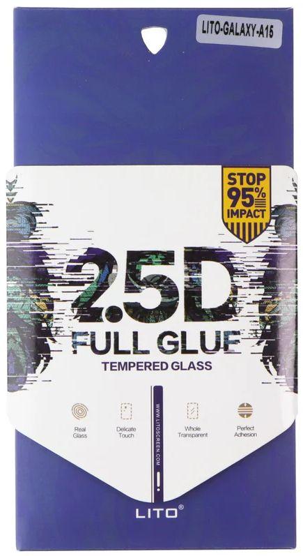 LITO 2.5D Full Glue Tempered Glass Screen Protector for Samsung Galaxy A15