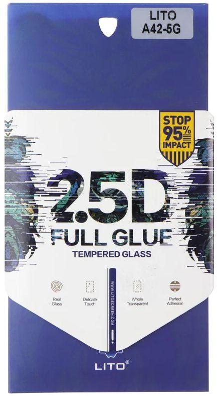 LITO 2.5D Full Glue Tempered Glass Screen Protector for Samsung Galaxy A42 5G
