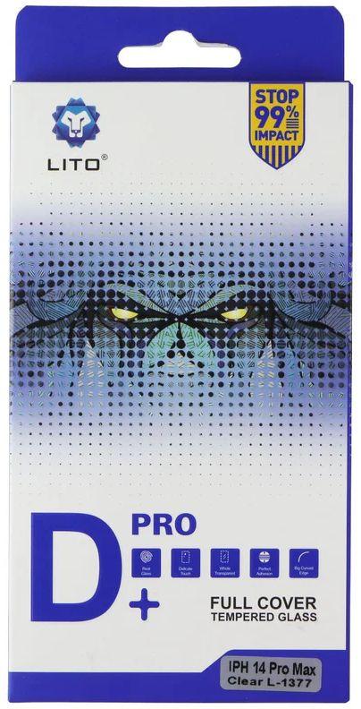 LITO D+ Pro Full Cover Tempered Glass Screen Protector for iPhone 14 Pro Max