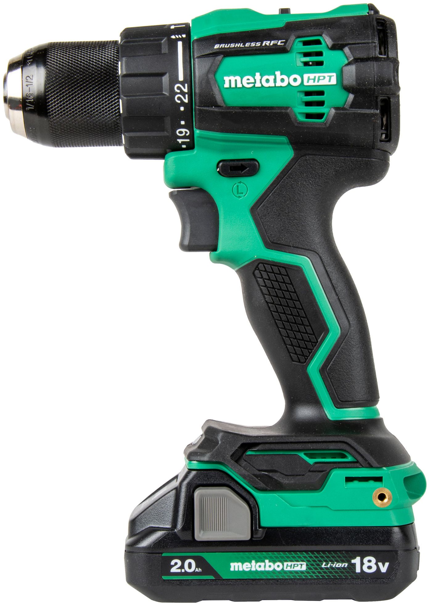 Metabo HPT 18V MultiVolt Cordless Brushless Hammer Drill Kit with 2 x 2.0Ah Batteries
