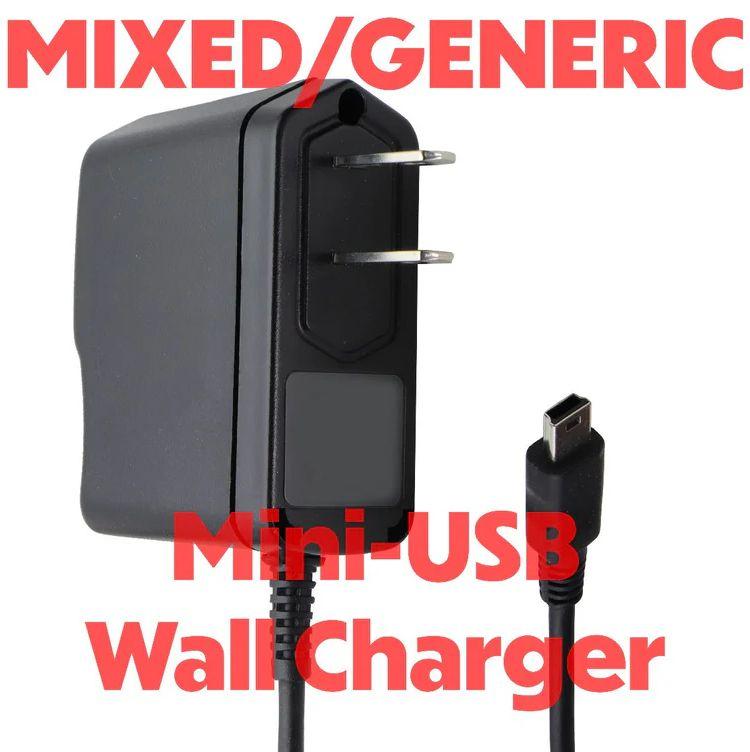 Mixed/Generic Corded Mini USB Wall Charger/AC Power Supply (0.2A to 0.9A Output)
