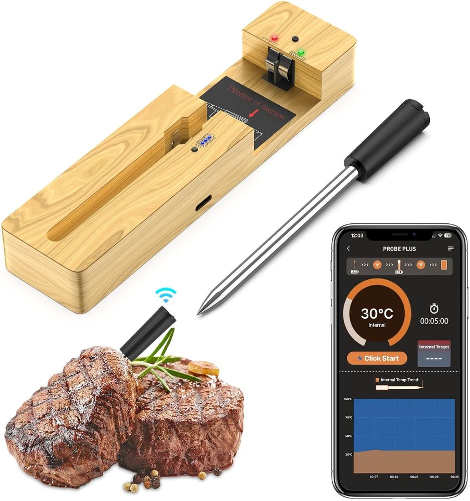 Mogundam Plus Wireless Meat Thermometer 500Ft FM212