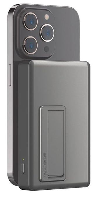 MyCharge MagLock 6000mAh Wireless Magnetic Powerbank with Magsafe and Built-in USB-C Port & Viewing Stand