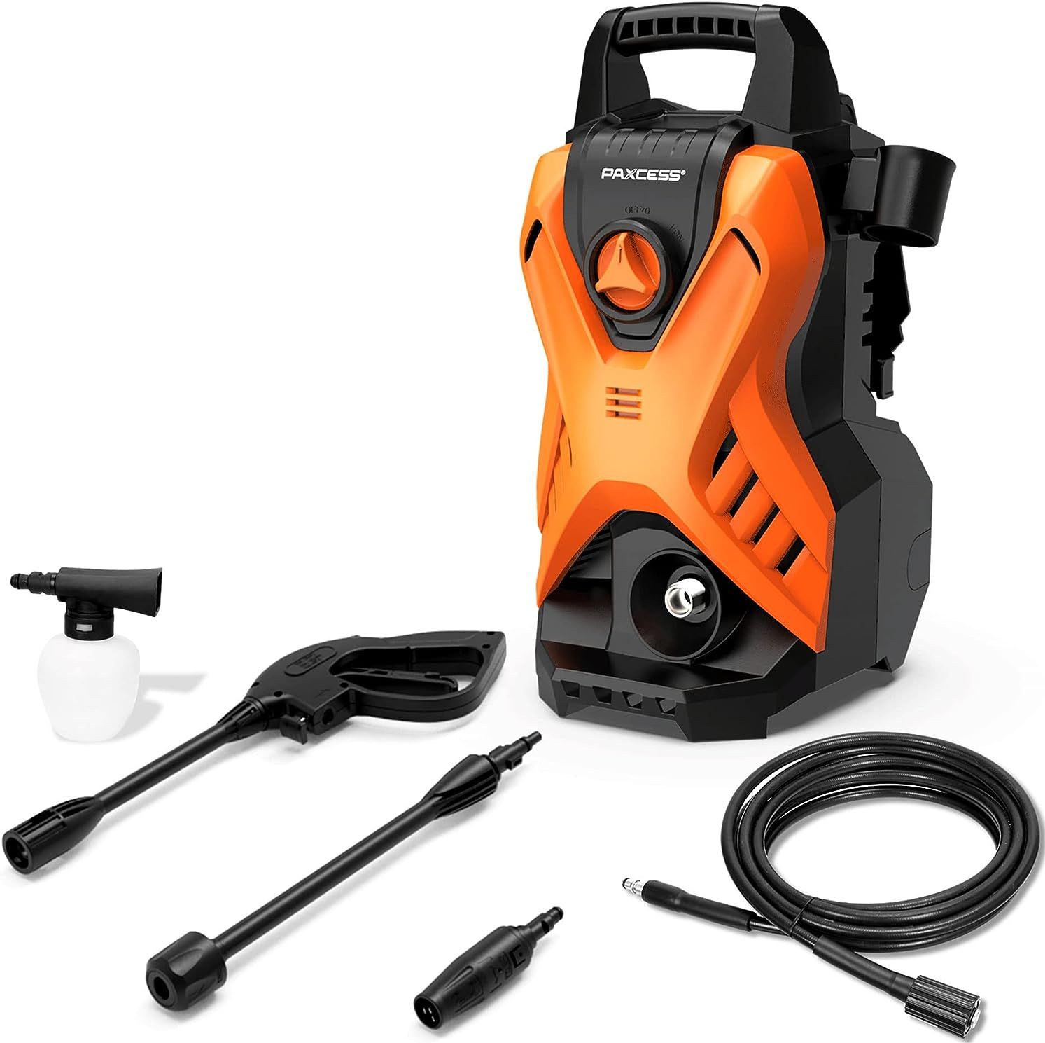 Paxcess Portable Lightweight Electric Power Washer Machine with Adjustable Spray Nozzle