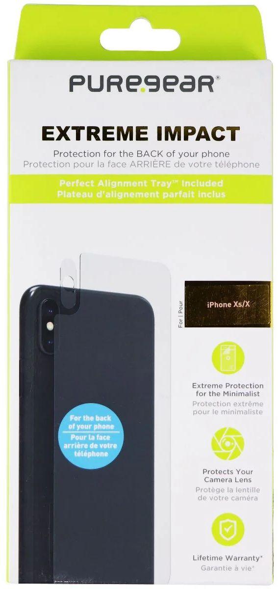 PureGear Extreme Impact Back Screen for iPhone Xs/X