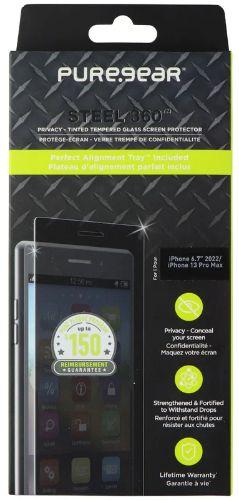 PureGear Steel 360 Privacy Glass Screen Protector for Apple iPhone 14 Plus/13 Pro Max
