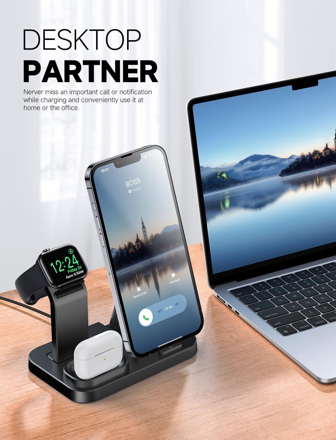 Refurbished RJR Updated 3 in 1 Charging Station for Apple Devices - Reebelo US