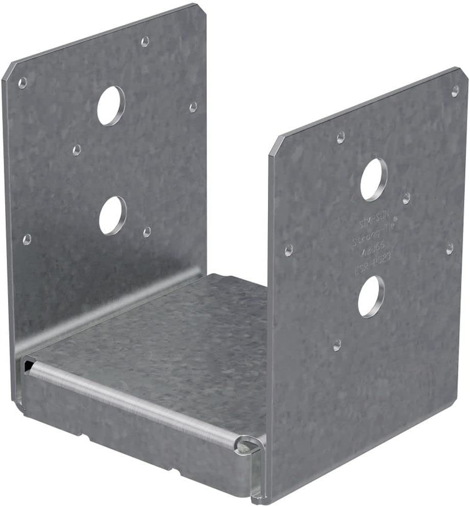 Simpson Strong-Tie ABU66Z ZMAX Galvanized 12-Gauge Adjustable Standoff Post Base for 6x6