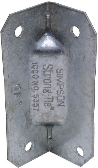 Simpson Strong-Tie GA1 2-3/4" 18-Gauge Galvanized Gusset Angle (100-Pack)
