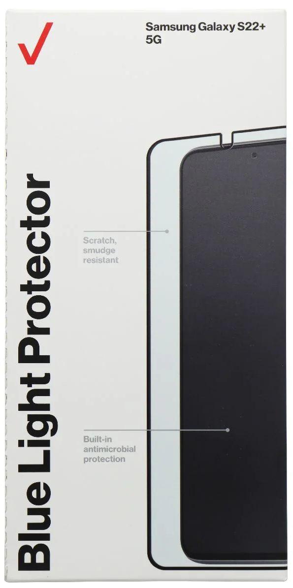 Verizon Blue Light Tempered Glass Screen Protector for Samsung Galaxy S22+ 5G