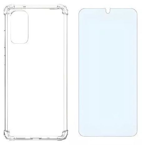 Verizon Clear Phone Case and 2 Pack Blue Light Screen Protector for Samsung Galaxy S20 5G UW