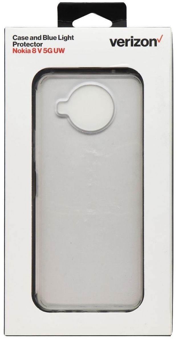 Verizon Clear Phone Case and Blue Light Screen Protector for Nokia 8 V 5G UW